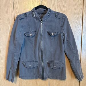 Maurices Charcoal Zip-Up Jacket